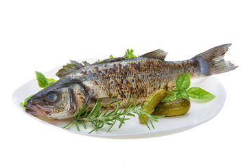 Roasted seabass