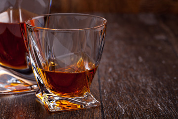 Glass of scotch whiskey