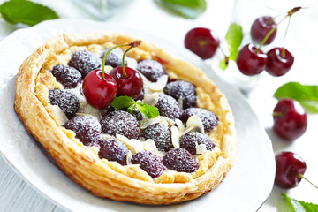 Cherry and Almond Tart