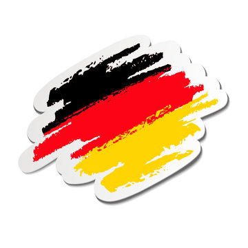 Deuschland Farben Sticker
