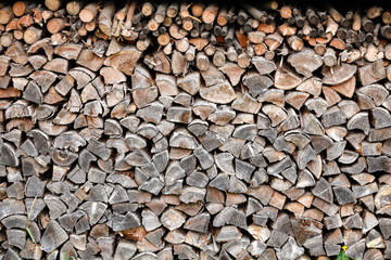 Holzstapel / Wooden Background