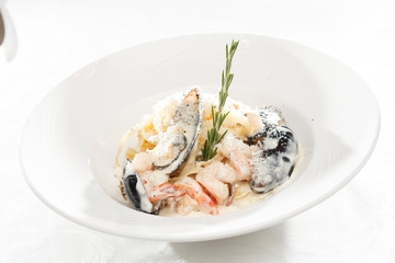 Pasta with seafood