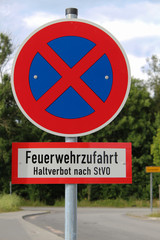 Feuerwehrzufahrt