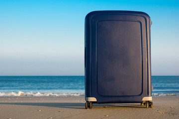 Suitcase on the beach