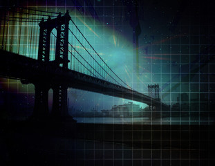 Obraz premium City Bridge Abstract