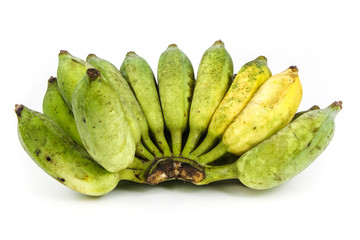 Banana on white background