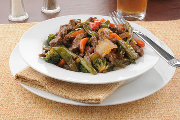 Beef stir fry