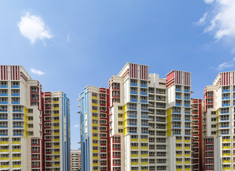 colorful residential apartments
