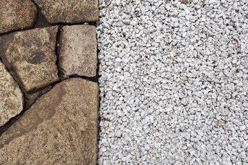 Zen stone path in a Japanese Garden
