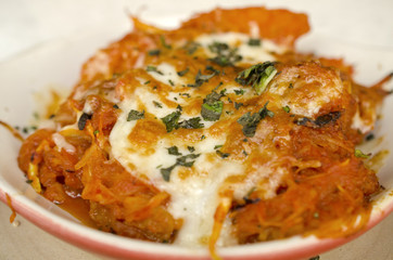 Spaghetti squash casserole dish