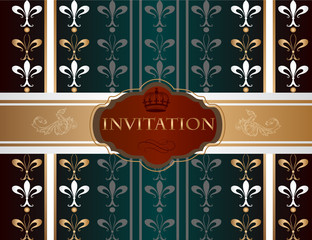 Obraz premium Elegant invitation card for design