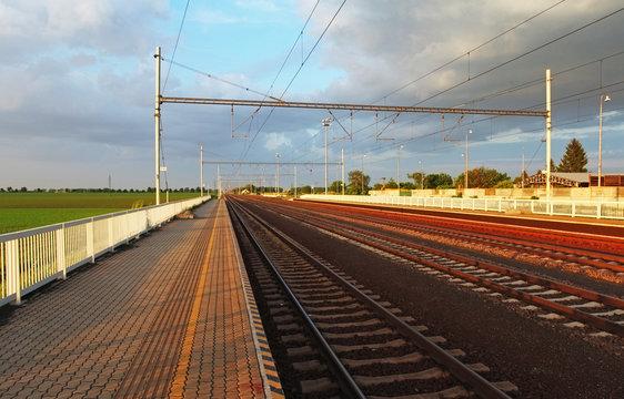 Railway - Train station platform