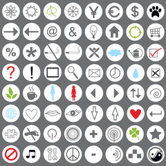 set of vector computer icons