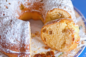 marble bisquit cake sweet dessert food closeup