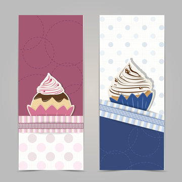 Cupcake Banners - Place your Text