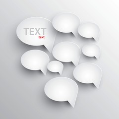 Abstract text bubbles