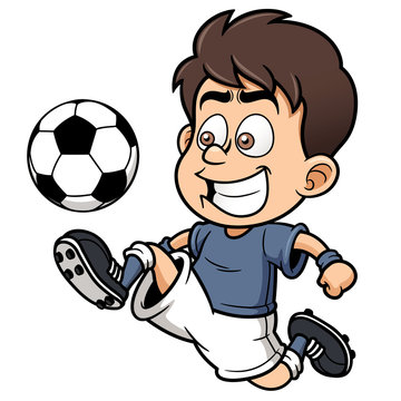 Vector illustration Soccer player