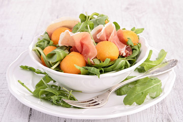 melon salad with parma ham