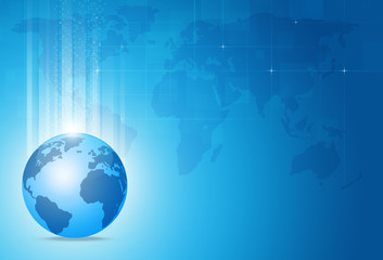 Business World Blue Background