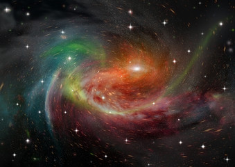 galaxy in a free space
