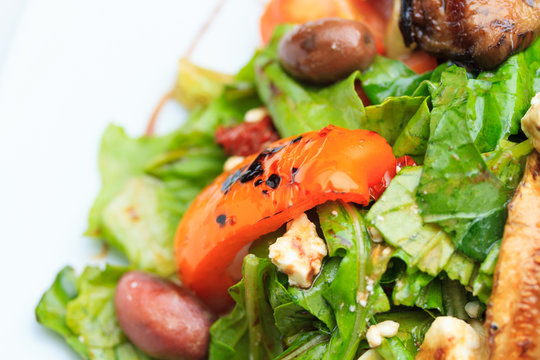 Fresh salad with Greek feta cheese