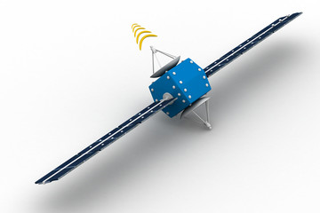 satellite isolated on white