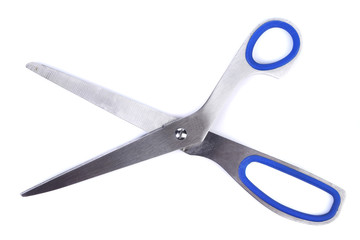 Pair of scissors isolated on a white background