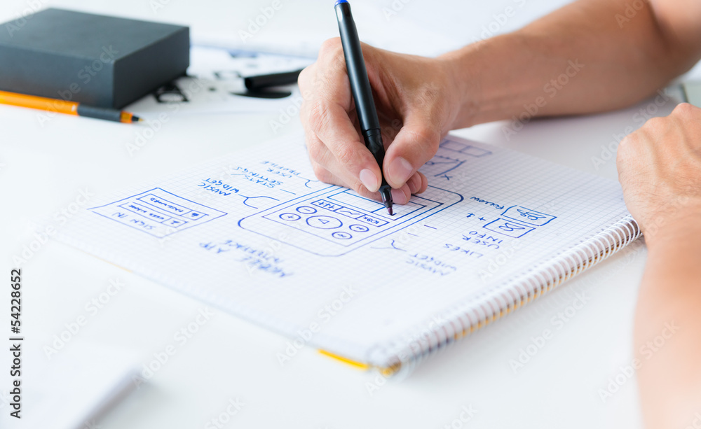 Poster mobile application development