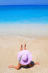 Summer vacation woman on beach
