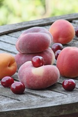 Fruits on the wooden table