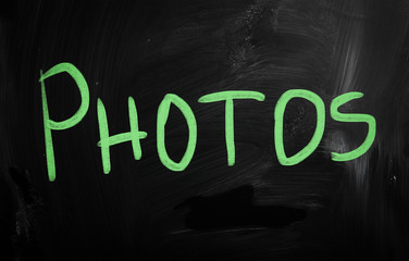 social media concept - text handwritten on a blackboard