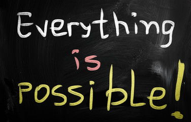 Obraz premium business ideas handwritten with white chalk on a blackboard