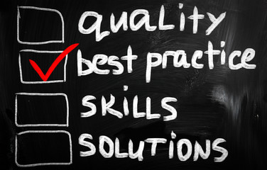 Obraz premium Business ideas handwritten with white chalk on a blackboard