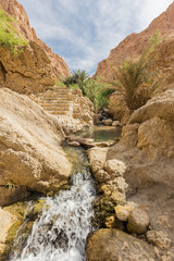 mountain oasis Chebika in Sahara desert, Tunisia - 54231211