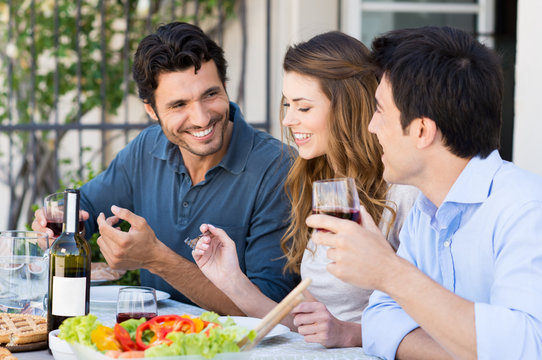 Group Of Friends Having Lunch
