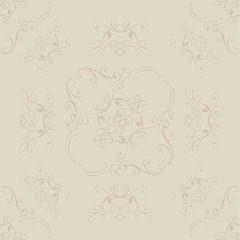 Seamless Floral Patterns Background