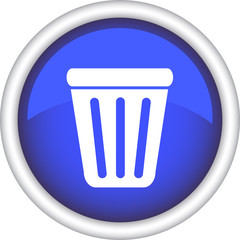 Круглый знак с изображением корзины