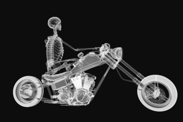 Skeleton biker - 54236093