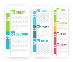 Number options. Design template