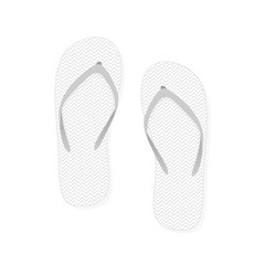 Grey flip flops