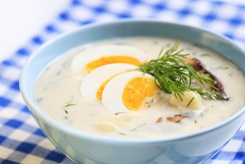 Sour cream soup