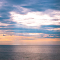 Sky and ocean at early morning