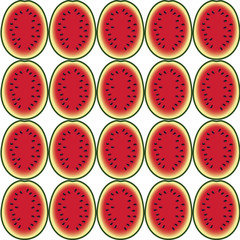 Fototapeta premium seamless watermelon pattern