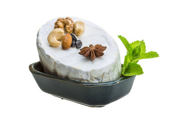 Fresh soft brie cheese