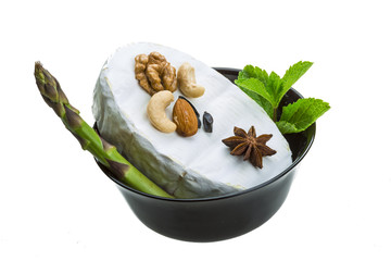 Fresh soft brie cheese