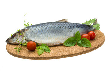 Marinated herring with herbs