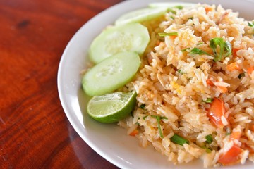 Thai Cuisine, Fried Rice with Vegetables and Meat