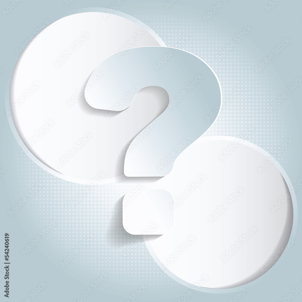Aufkleber Vector abstract background with a question mark