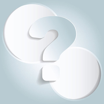 Vector abstract background with a question mark