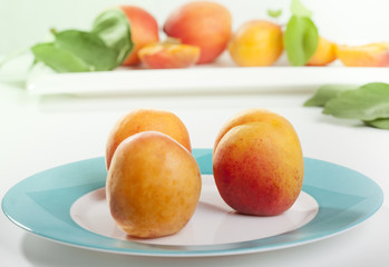 apricot on plate